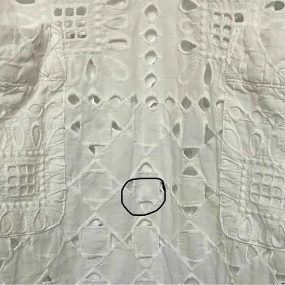 Anthropologie Maeve women’s white lace tunic dress cover-up. - Picture 8 of 8